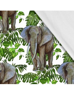 Softshell Stoff Polyester Zum Nähen- Motiv Tiere I SDX1733