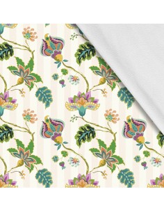 Softshell Stoff Polyester Zum Nähen- Motiv Blumen I SDX014