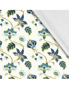 Softshell Stoff Polyester Zum Nähen- Motiv Blumen I SDX015