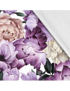 Softshell Stoff Polyester Zum Nähen- Motiv Blumen I SDX028