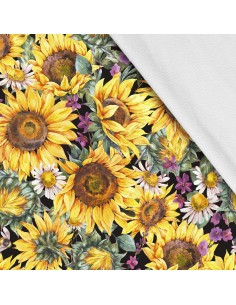 Softshell Stoff Polyester Zum Nähen- Motiv Blumen I SDX043