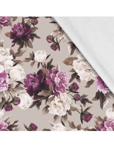 Softshell Stoff Polyester Zum Nähen- Motiv Blumen I SDX078