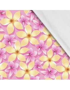 Softshell Stoff Polyester Zum Nähen- Motiv Blumen I SDX115