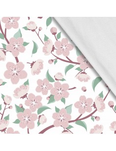Softshell Stoff Polyester Zum Nähen- Motiv Blumen I SDX197