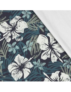 Softshell Stoff Polyester Zum Nähen- Motiv Blumen I SDX238