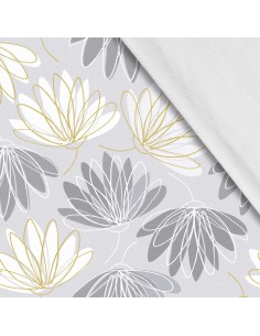 Softshell Stoff Polyester Zum Nähen- Motiv Blumen I SDX259