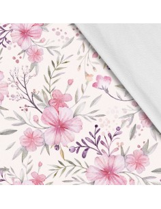 Softshell Stoff Polyester Zum Nähen- Motiv Blumen I SDX268