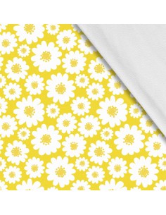 Softshell Stoff Polyester Zum Nähen- Motiv Blumen I SDX427