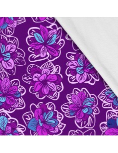 Softshell Stoff Polyester Zum Nähen- Motiv Blumen I SDX448