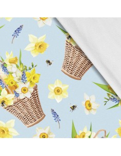 Softshell Stoff Polyester Zum Nähen- Motiv Blumen I SDX472