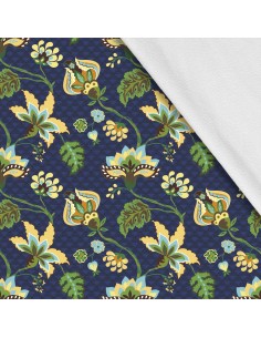 Softshell Stoff Polyester Zum Nähen- Motiv Blumen I SDX496