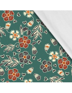 Softshell Stoff Polyester Zum Nähen- Motiv Blumen I SDX571