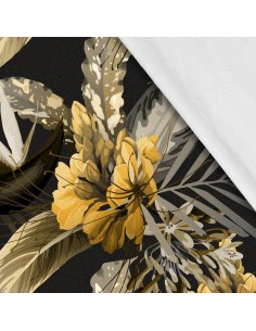 Softshell Stoff Polyester Zum Nähen- Motiv Blumen I SDX576