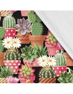 Softshell Stoff Polyester Zum Nähen- Motiv Blumen I SDX602