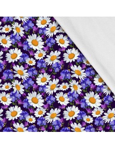 Softshell Stoff Polyester Zum Nähen- Motiv Blumen I SDX655