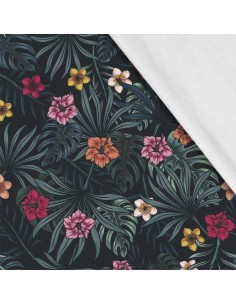 Softshell Stoff Polyester Zum Nähen- Motiv Blumen I SDX659