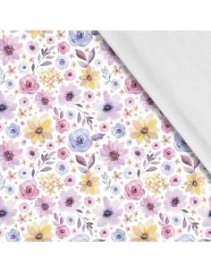 Softshell Stoff Polyester Zum Nähen- Motiv Blumen I SDX664