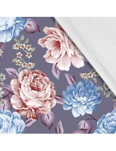 Softshell Stoff Polyester Zum Nähen- Motiv Blumen I SDX680