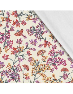 Softshell Stoff Polyester Zum Nähen- Motiv Blumen I SDX733