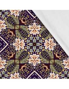 Softshell Stoff Polyester Zum Nähen- Motiv Blumen I SDX765