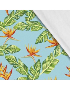 Softshell Stoff Polyester Zum Nähen- Motiv Blumen I SDX870