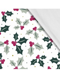 Softshell Stoff Polyester Zum Nähen- Motiv Blumen I SDX943