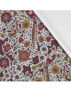 Softshell Stoff Polyester Zum Nähen- Motiv Blumen I SDX945