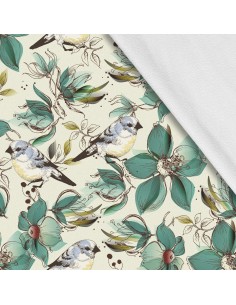 Softshell Stoff Polyester Zum Nähen- Motiv Blumen I SDX989
