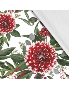 Softshell Stoff Polyester Zum Nähen- Motiv Blumen I SDX1038