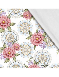 Softshell Stoff Polyester Zum Nähen- Motiv Blumen I SDX1091