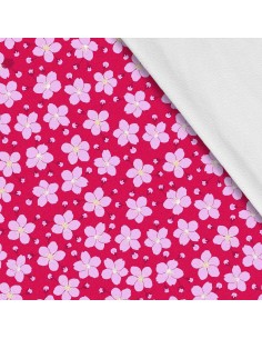 Softshell Stoff Polyester Zum Nähen- Motiv Blumen I SDX1224