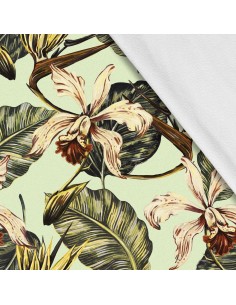 Softshell Stoff Polyester Zum Nähen- Motiv Blumen I SDX1277