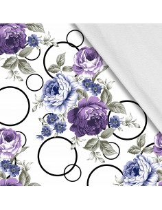 Softshell Stoff Polyester Zum Nähen- Motiv Blumen I SDX1290
