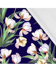 Softshell Stoff Polyester Zum Nähen- Motiv Blumen I SDX1310