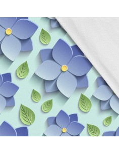 Softshell Stoff Polyester Zum Nähen- Motiv Blumen I SDX1457