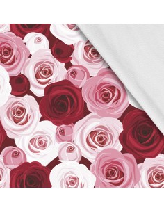 Softshell Stoff Polyester Zum Nähen- Motiv Blumen I SDX1469