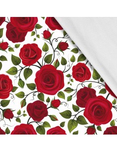 Softshell Stoff Polyester Zum Nähen- Motiv Blumen I SDX1471