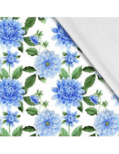 Softshell Stoff Polyester Zum Nähen- Motiv Blumen I SDX1499