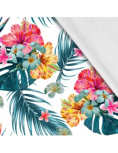 Softshell Stoff Polyester Zum Nähen- Motiv Blumen I SDX1500