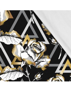 Softshell Stoff Polyester Zum Nähen- Motiv Blumen I SDX1509