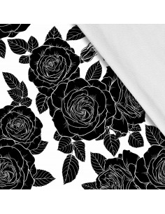 Softshell Stoff Polyester Zum Nähen- Motiv Blumen I SDX1519