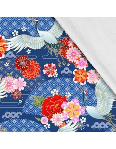 Softshell Stoff Polyester Zum Nähen- Motiv Blumen I SDX1594