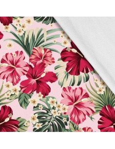 Softshell Stoff Polyester Zum Nähen- Motiv Blumen I SDX1597
