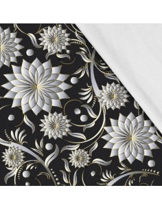 Softshell Stoff Polyester Zum Nähen- Motiv Blumen I SDX1689
