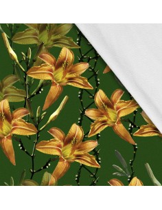 Softshell Stoff Polyester Zum Nähen- Motiv Blumen I SDX1715