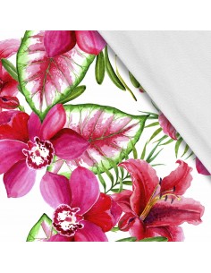 Softshell Stoff Polyester Zum Nähen- Motiv Blumen I SDX1736