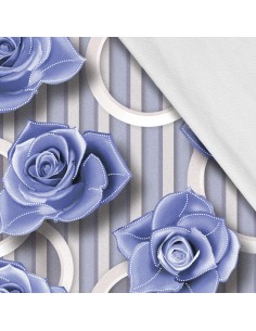 Softshell Stoff Polyester Zum Nähen- Motiv Blumen I SDX1745