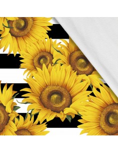 Softshell Stoff Polyester Zum Nähen- Motiv Blumen I SDX1761