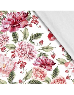 Softshell Stoff Polyester Zum Nähen- Motiv Blumen I SDX439