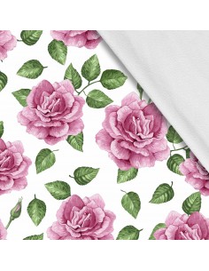 Softshell Stoff Polyester Zum Nähen- Motiv Blumen I SDX931
